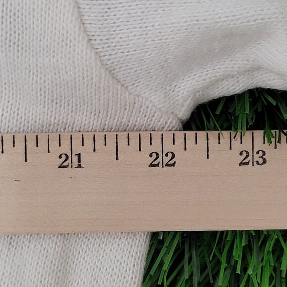 Vintage Ramstein-Varsity Sweater Womens Large 22x23 Ivory - Picture 12 of 12